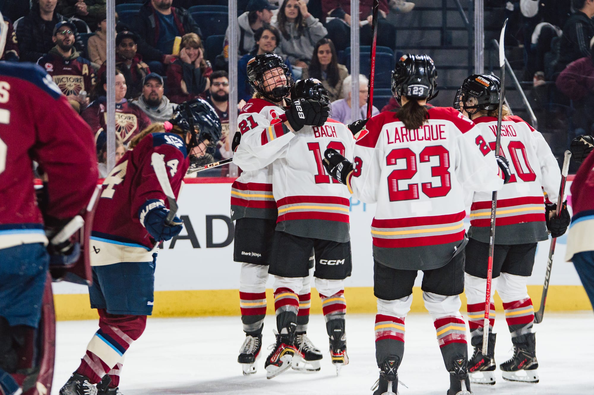 Ottawa celebrates a goal