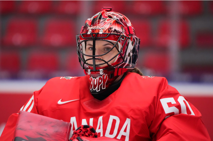 Kristen Campbell of Team Canada During Canada's 2025 Tournament Opener