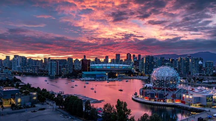 Vancouver in the evening