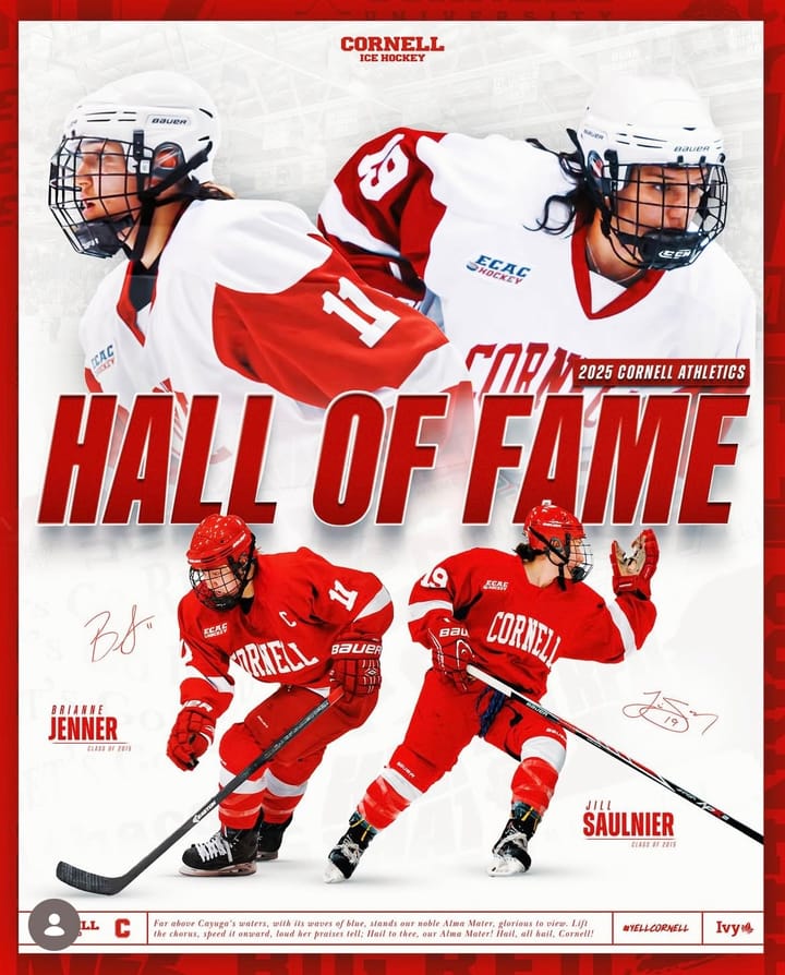 Brianne Jenner & Jill Saulnier to be Inducted Into Cornell Athletics Hall of Fame