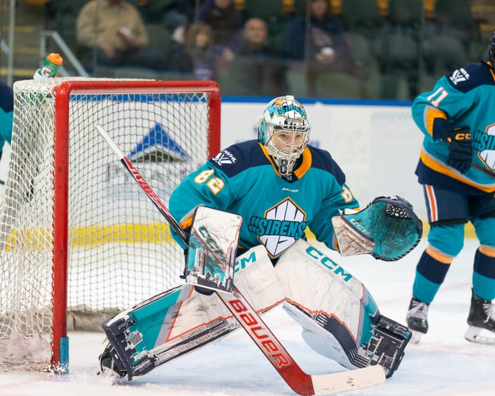Kayle Osborne readies for a shot in preseason action against the Minnesota Frost