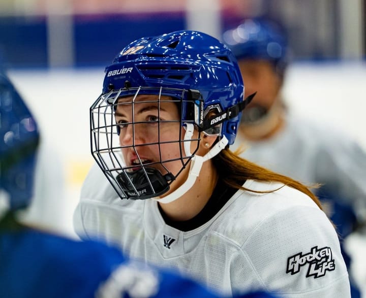 Anna Shokhina takes in her first Vancouver Goldeneyes practice